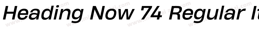 Heading Now 74 Regular Italic字体转换